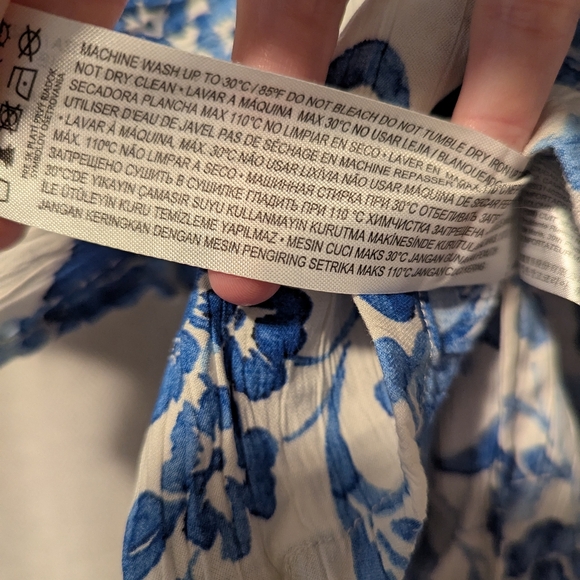 Mango Floral Cropped Tie Top - Picture 6 of 7